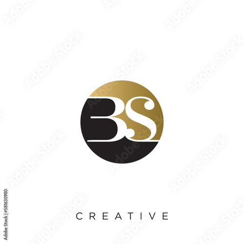 bs circle logo design vector	
 photo