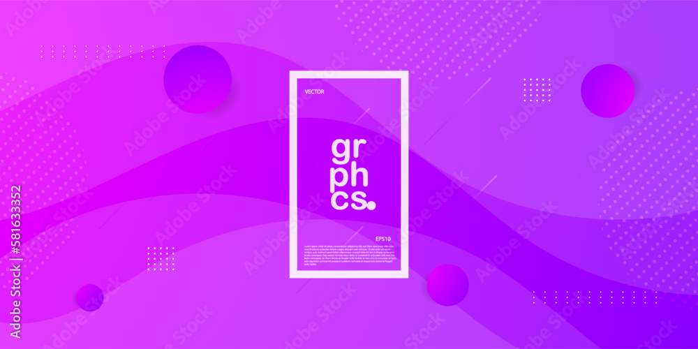 Abstract wave dynamic purple geometric background. Trendy gradient shapes composition. Eps10 vector Abstract wave dynamic purple geometric background. Trendy gradient shapes composition. Eps10 vector