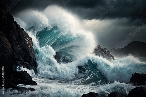 Clashing waves