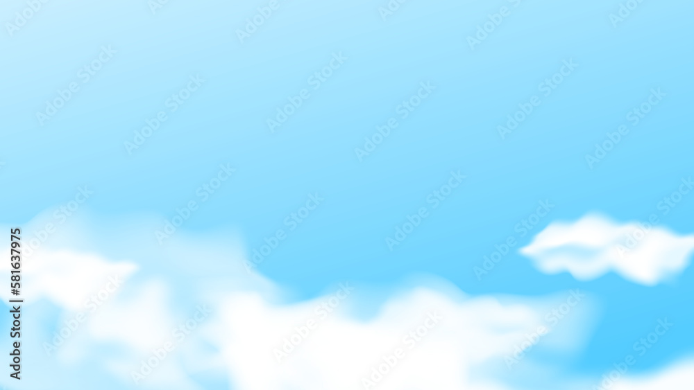 Abstract blue background with white cloud Abstract blue background with white cloud