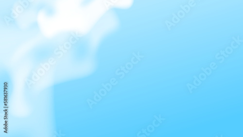 Abstract blue background with white cloud