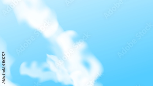 Abstract blue background with white cloud