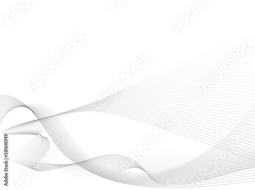 モノクロラインウェーブ 波線 背景