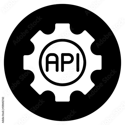 api glyph icon