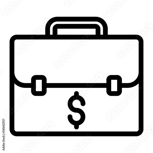 suitcase line icon