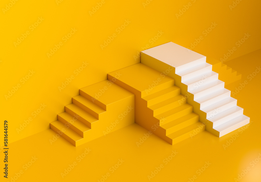 3d Stairs for business success concept. Challenge stairs, stair way, difficulty for business strategy. 3d render illustration 3d Stairs for business success concept. Challenge stairs, stair way, difficulty for business strategy. 3d render illustration