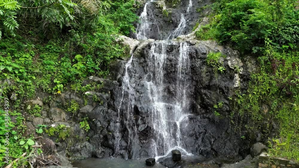 The Gembleng Waterfall is a lovely small waterfall located on Bali's less-touristy side. Sidemen. The Gembleng Waterfall is a lovely small waterfall located on Bali's less-touristy side. Sidemen.