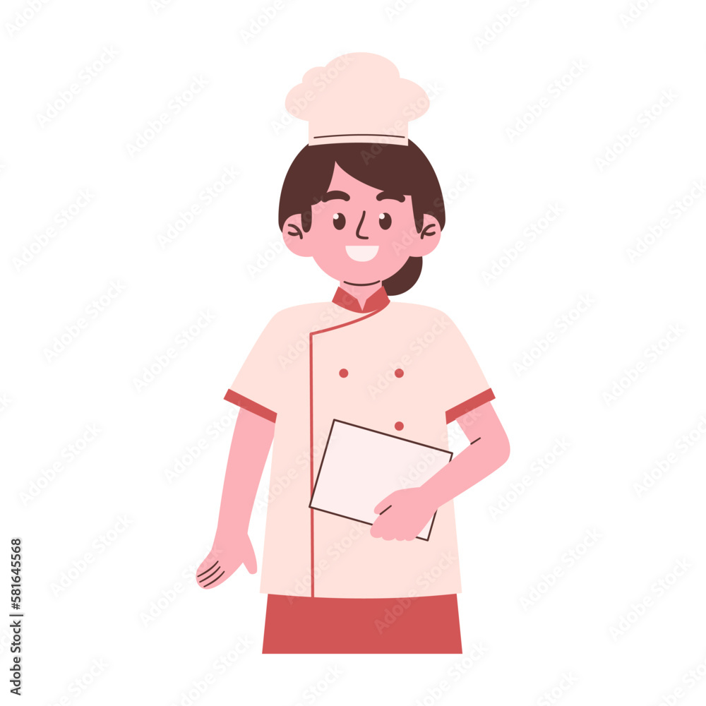 Woman chef illustration