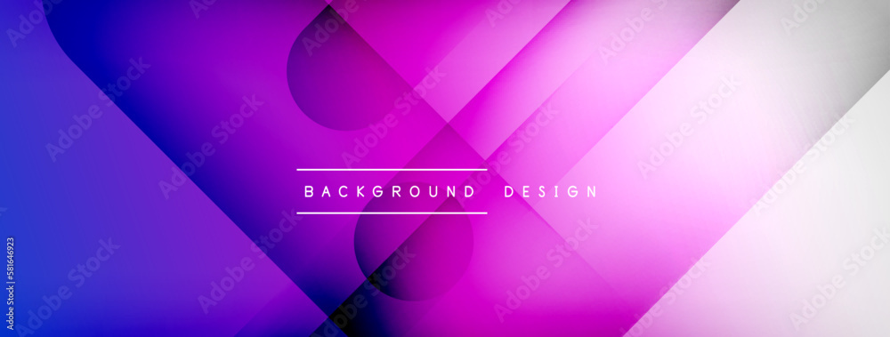 Abstract vector background. Shadow lines and lights with round elements and circles composition. Vector Illustration For Wallpaper, Banner, Background, Card, Book Illustration, landing page