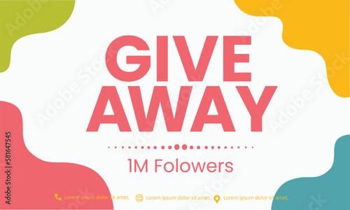 Give away time themed summer holiday banner