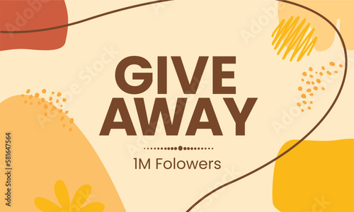 Give away time themed summer holiday banner