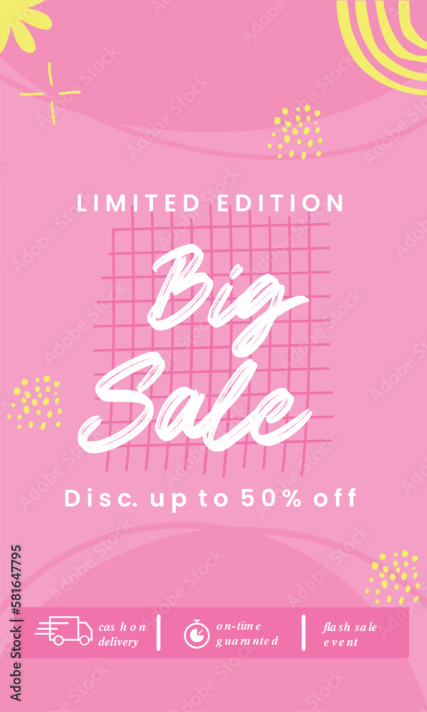 Big sale limited edition, social media template