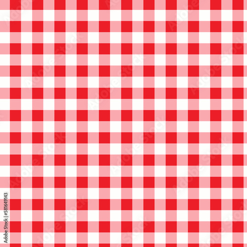 Retro Tablecloth Texture Red color Seamless Pattern Illustration, Men's Shirt Fashion Textile Fabric. Repeating Tile
