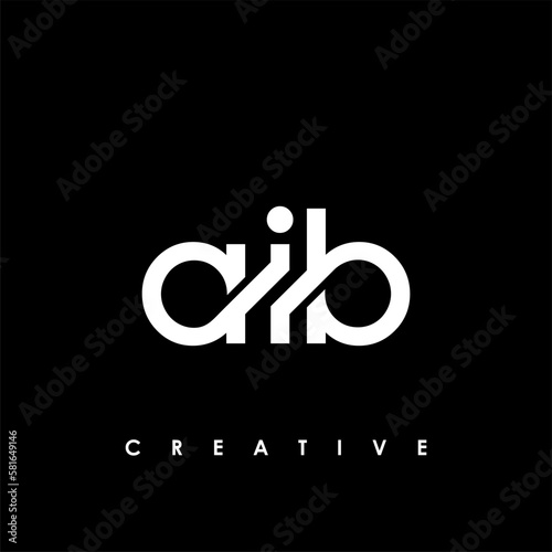 AIB Letter Initial Logo Design Template Vector Illustration photo