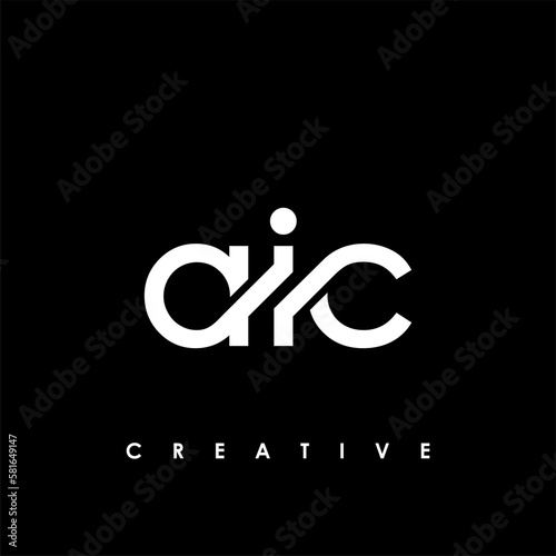 AIC Letter Initial Logo Design Template Vector Illustration photo