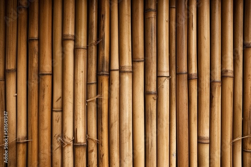 Bamboo wooden texture with Generative AI