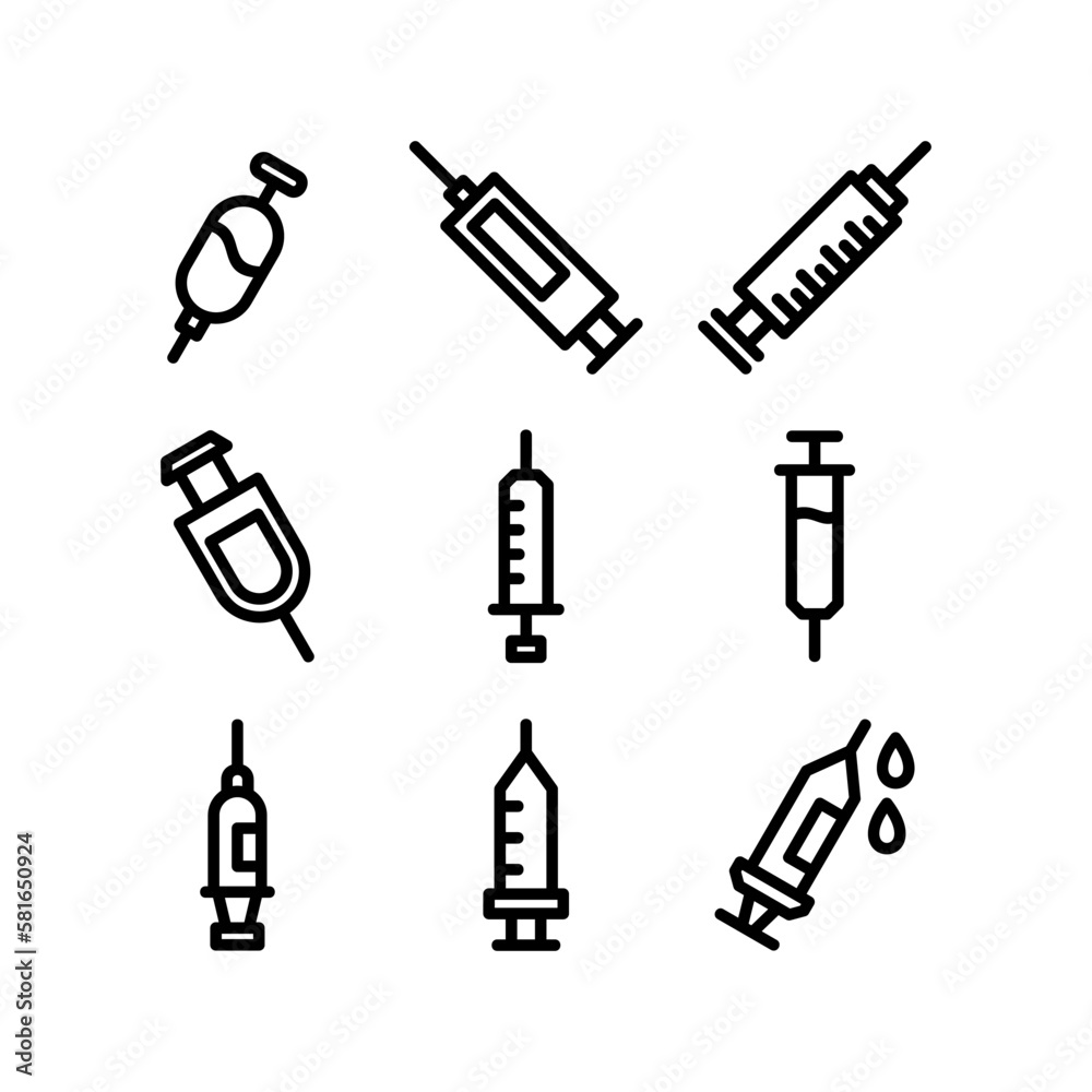 injection icon or logo isolated sign symbol vector illustration - high quality black style vector icons
