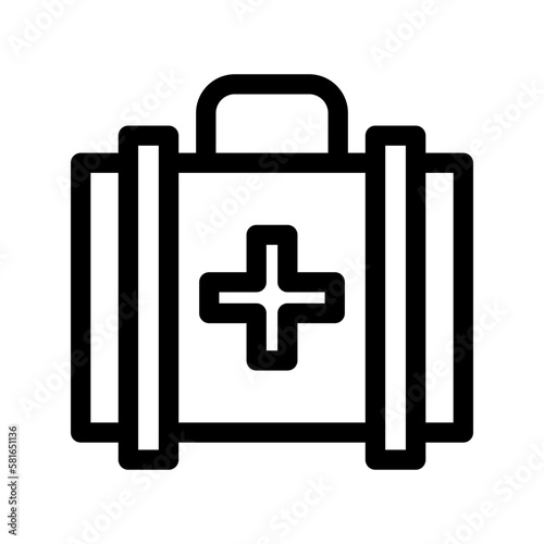 medical box icon or logo isolated sign symbol vector illustration - high quality black style vector icons 