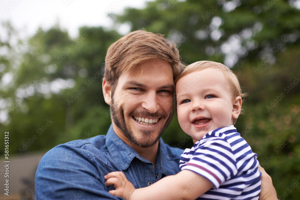 Dads pride and joy. young father and his baby boy enjoying a day outside. Dads pride and joy. young father and his baby boy enjoying a day outside.