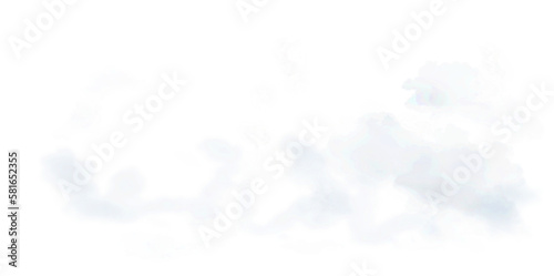 Realistic white cloud