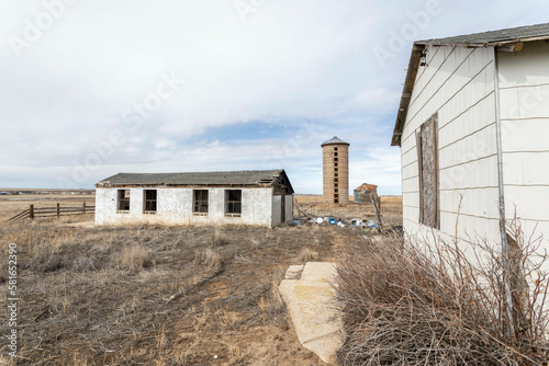 Abandoned farm on the plains