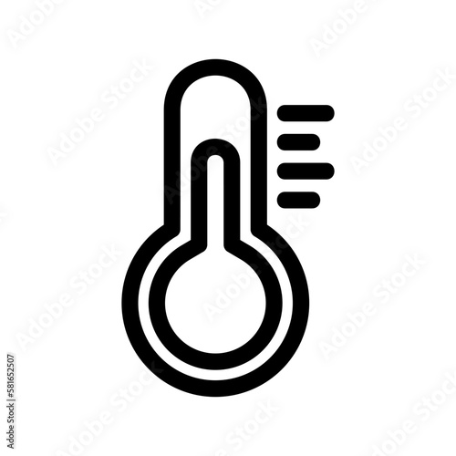 thermometer icon or logo isolated sign symbol vector illustration - high quality black style vector icons
