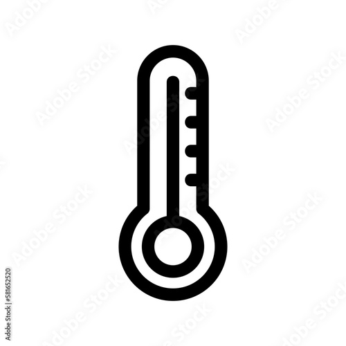 thermometer icon or logo isolated sign symbol vector illustration - high quality black style vector icons
