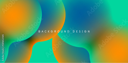Colorful bubble abstract background with shadow effects. Minimalist geometric vector Illustration For Wallpaper, Banner, Background, Card, Book Illustration, landing page