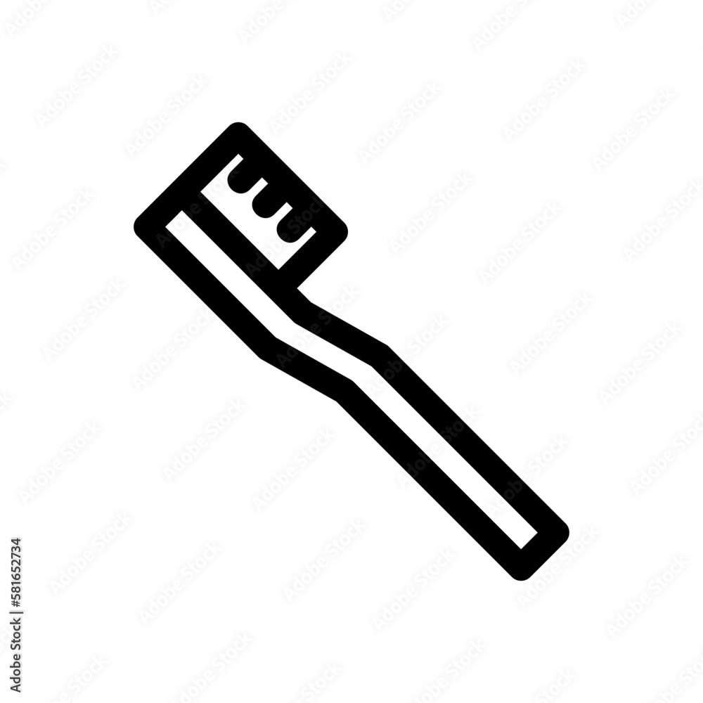 toothbrush icon or logo isolated sign symbol vector illustration - high quality black style vector icons
