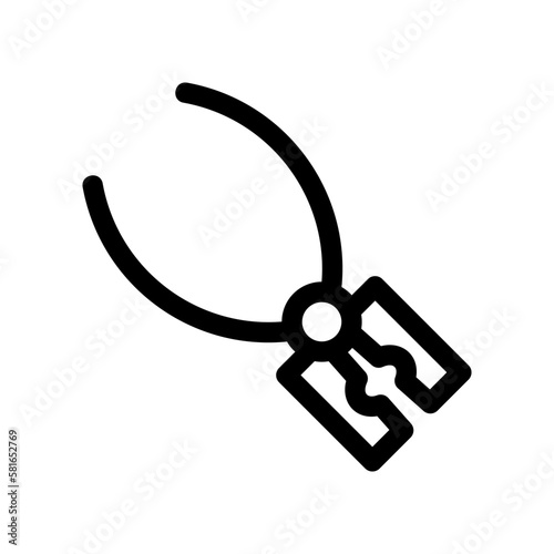 tweezers icon or logo isolated sign symbol vector illustration - high quality black style vector icons
