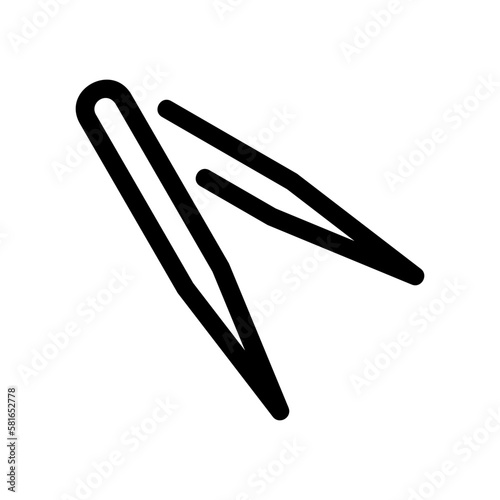 tweezers icon or logo isolated sign symbol vector illustration - high quality black style vector icons
