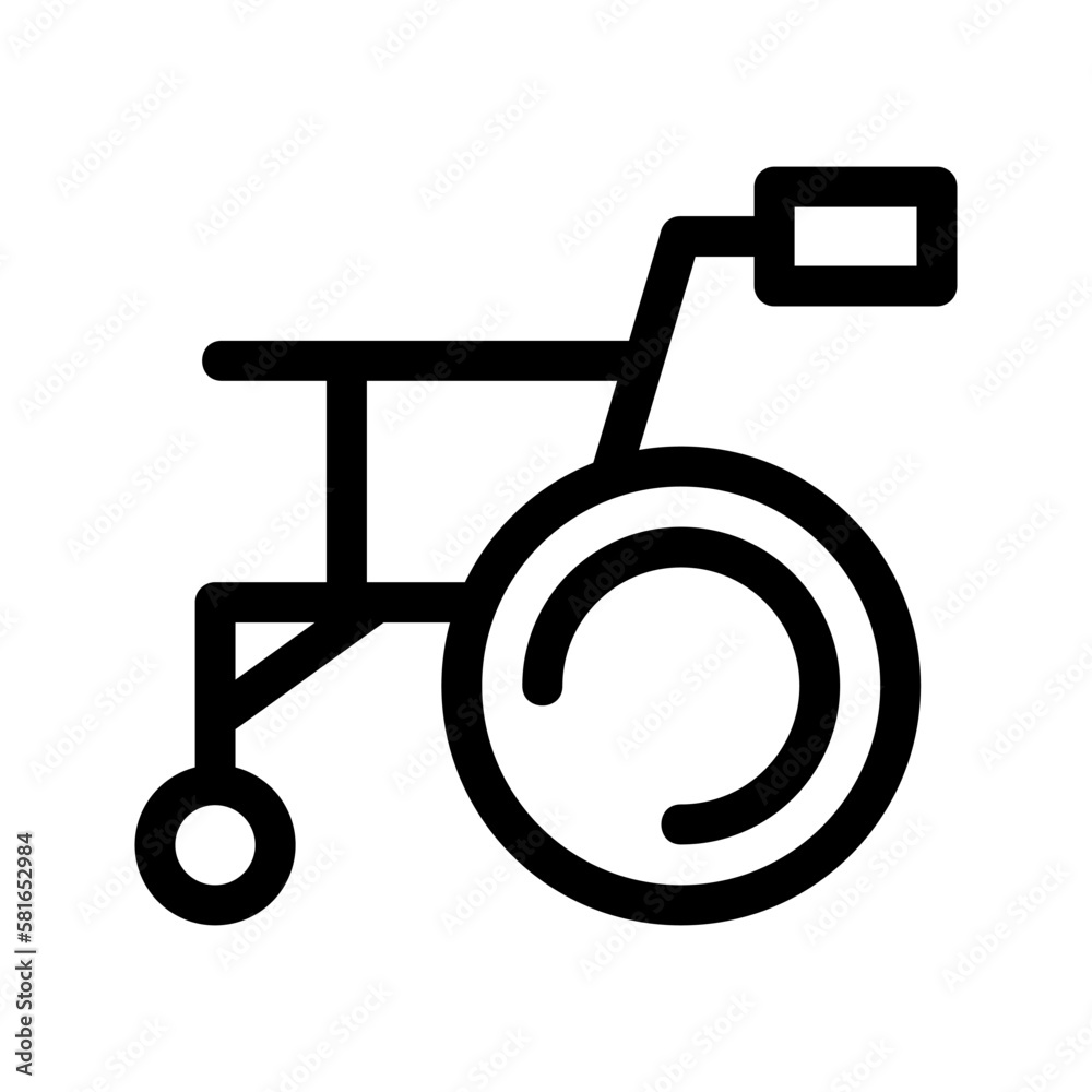 wheelchair icon or logo isolated sign symbol vector illustration - high quality black style vector icons
