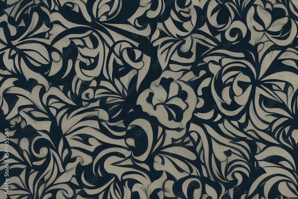 Abstract Flower Pattern Background