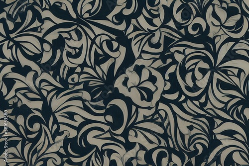 Abstract Flower Pattern Background
