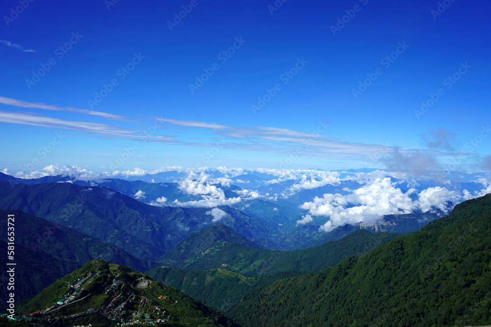 Clear Weather of Silk Route Sikkim With Sky Line view of Himalayan Range Clear Weather of Silk Route Sikkim With Sky Line view of Himalayan Range