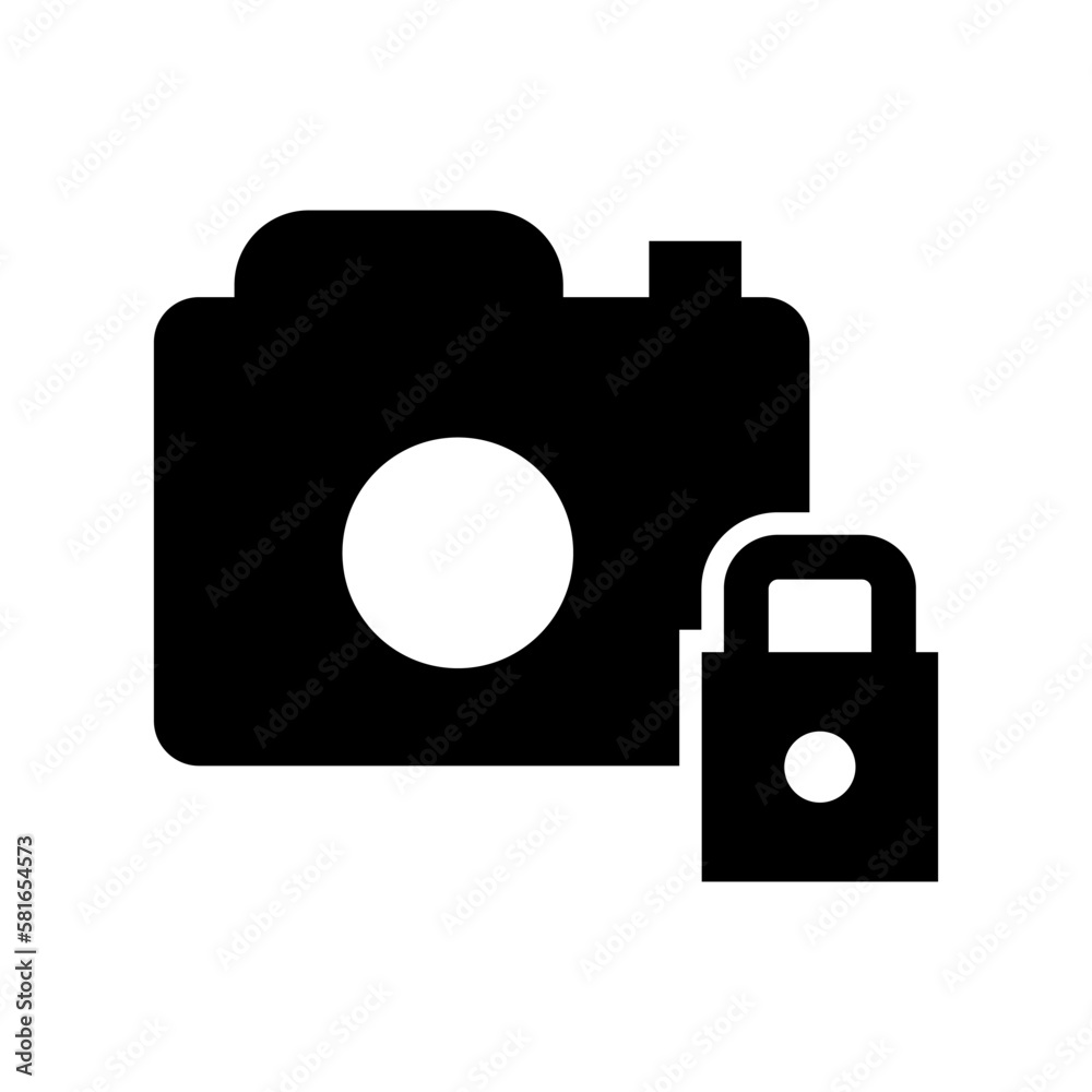camera lock icon or logo isolated sign symbol vector illustration - high quality black style vector icons
camera lock icon or logo isolated sign symbol vector illustration - high quality black style vector icons