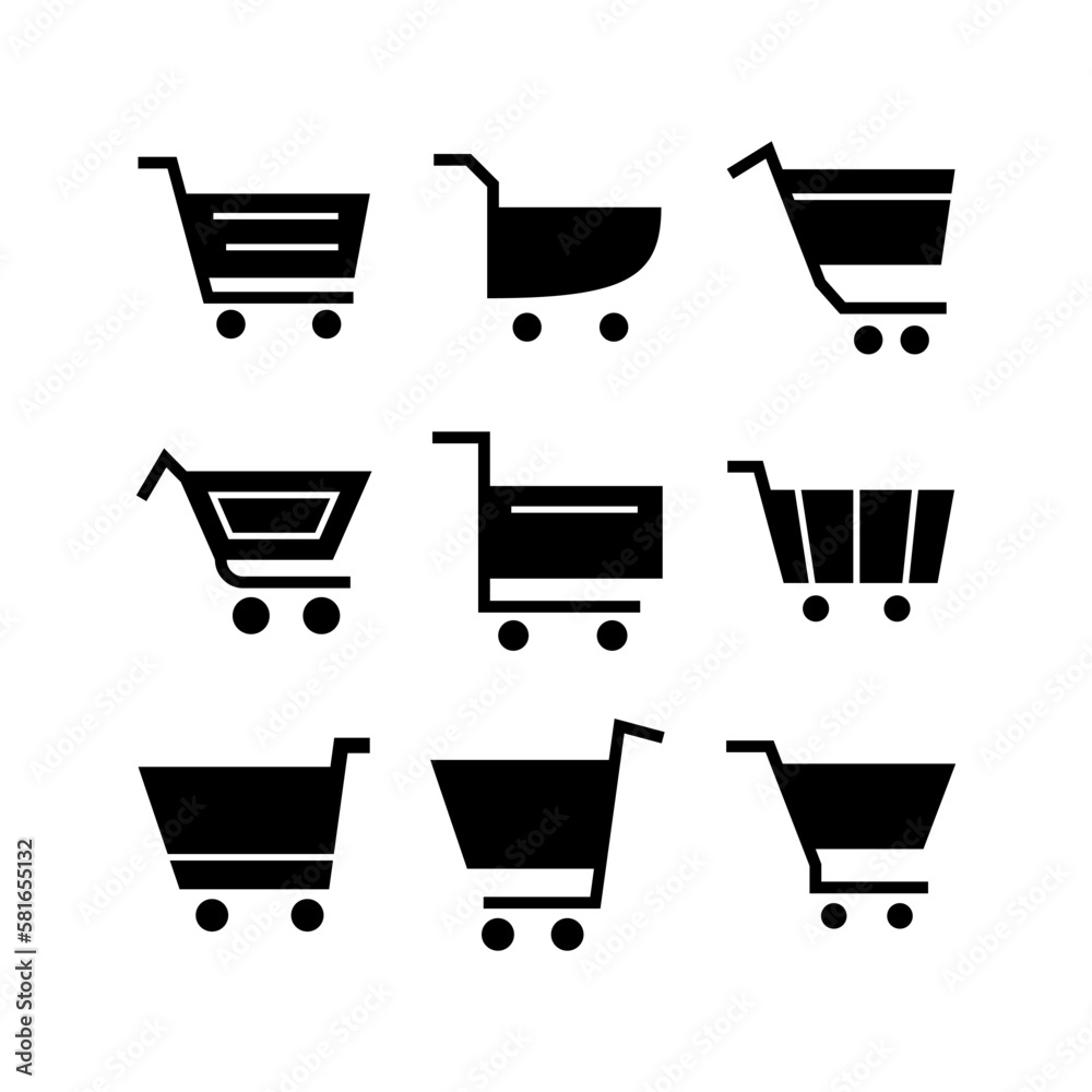 cart icon or logo isolated sign symbol vector illustration - high quality black style vector icons

