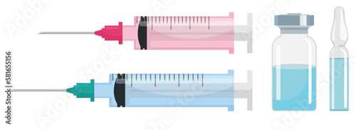 Vector cartoon image of medical supplies. The concept of healthcare, treatment and recovery. Hospital elements for your design.