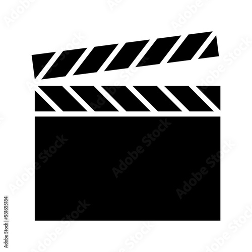 clap board icon or logo isolated sign symbol vector illustration - high quality black style vector icons
