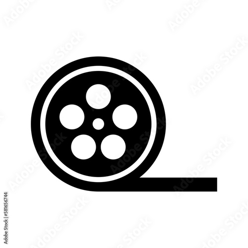 film reel icon or logo isolated sign symbol vector illustration - high quality black style vector icons
