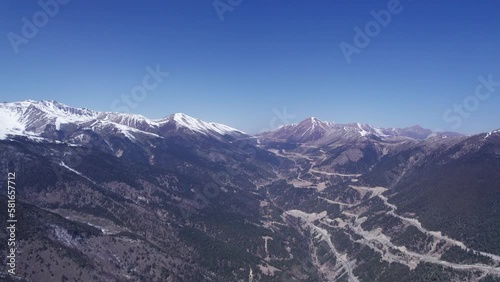 Beautiful Snowy Mountains Aerial Photography China Yunnan Snowy Mountains Meili Snowy Mountains