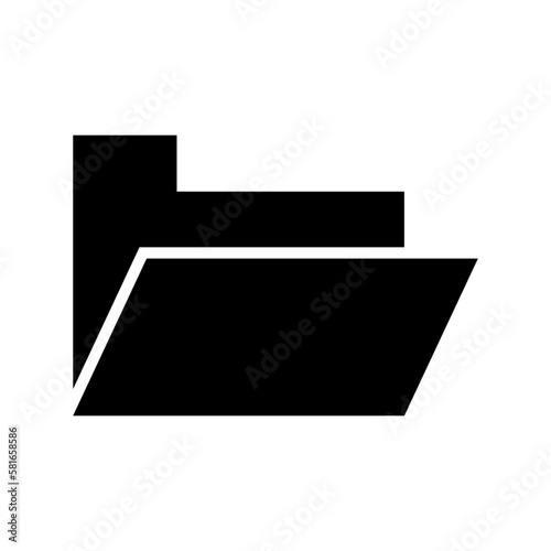 open folder icon or logo isolated sign symbol vector illustration - high quality black style vector icons 