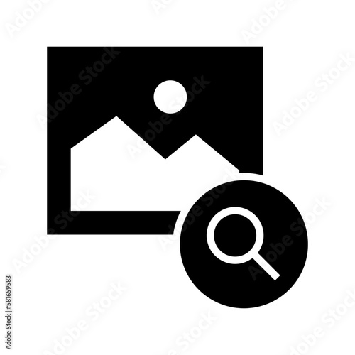 search photo icon or logo isolated sign symbol vector illustration - high quality black style vector icons
