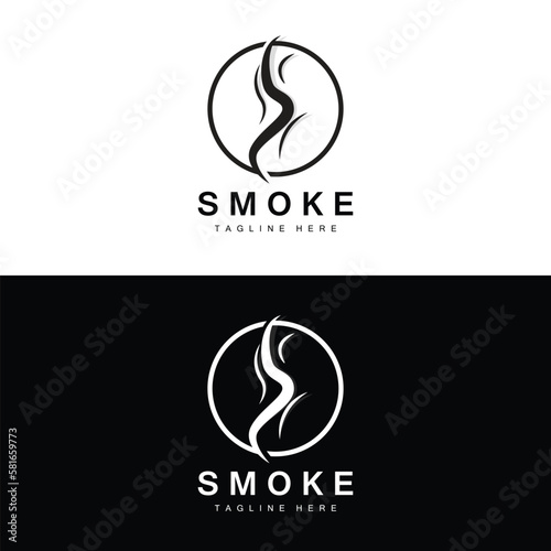 Steam Steam Logo Vector Hot Evaporating Aroma. Smell Line Illustration, Cooking Steam Icon, Steam Train, Baking, Smoking