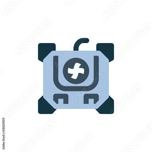 cooling pad vector icon. computer component icon flat style. perfect use for logo, presentation, website, and more. simple modern icon design flat style