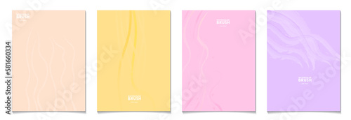 Abstract poster design with curves lines. . Ideal for banner  flyer  invitation  cover  business card. Vector eps 10