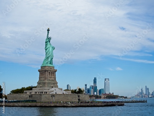 The Statue of Liberty sits on Liberty Island in the New York Harbor. It was once a beacon of hope for immigrants arriving by steamship into the United States © Andrew