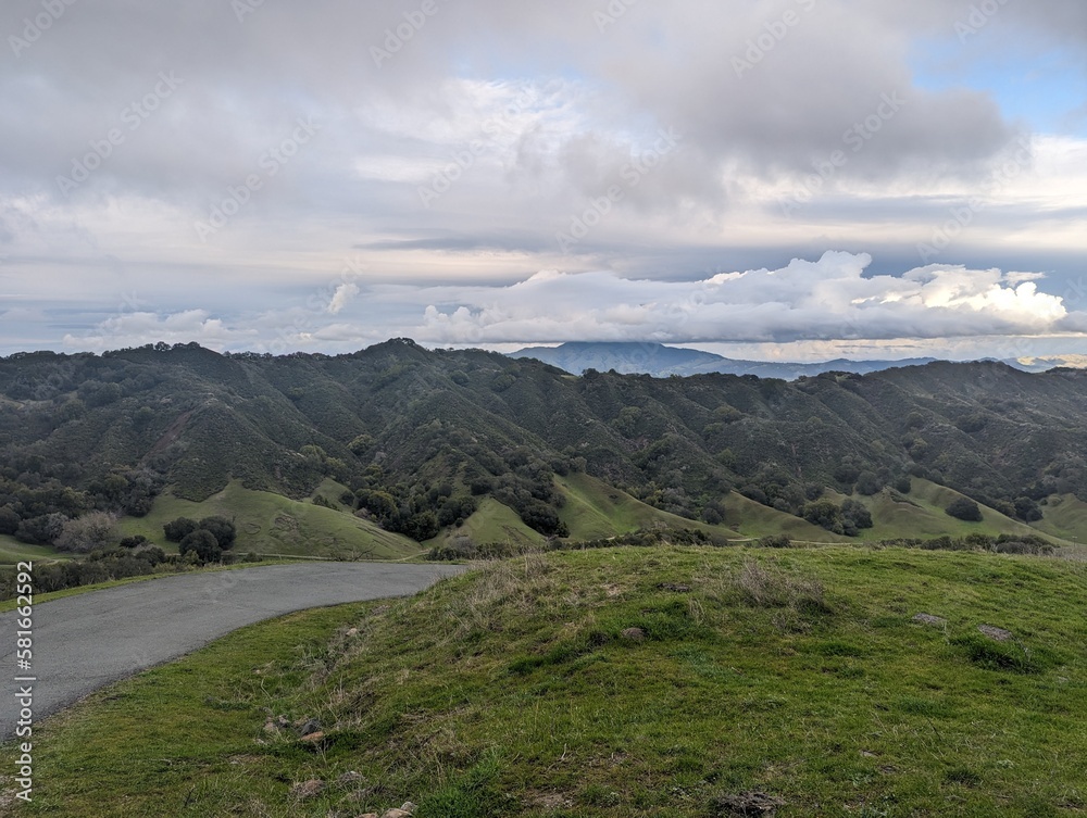 landscape in the mountains from Las Trampas Regional Wilderness Park