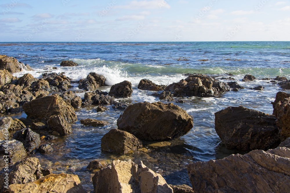 Hiking along the Pacific Coastline of the Palos Verdes Peninsula in south Los Angeles County