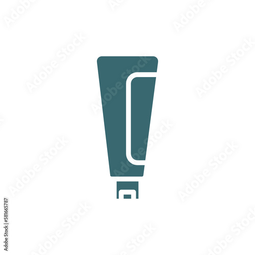 cream tube icon. Filled cream tube icon from beauty and elegance collection. Glyph vector isolated on white background. Editable cream tube symbol can be used web and mobile